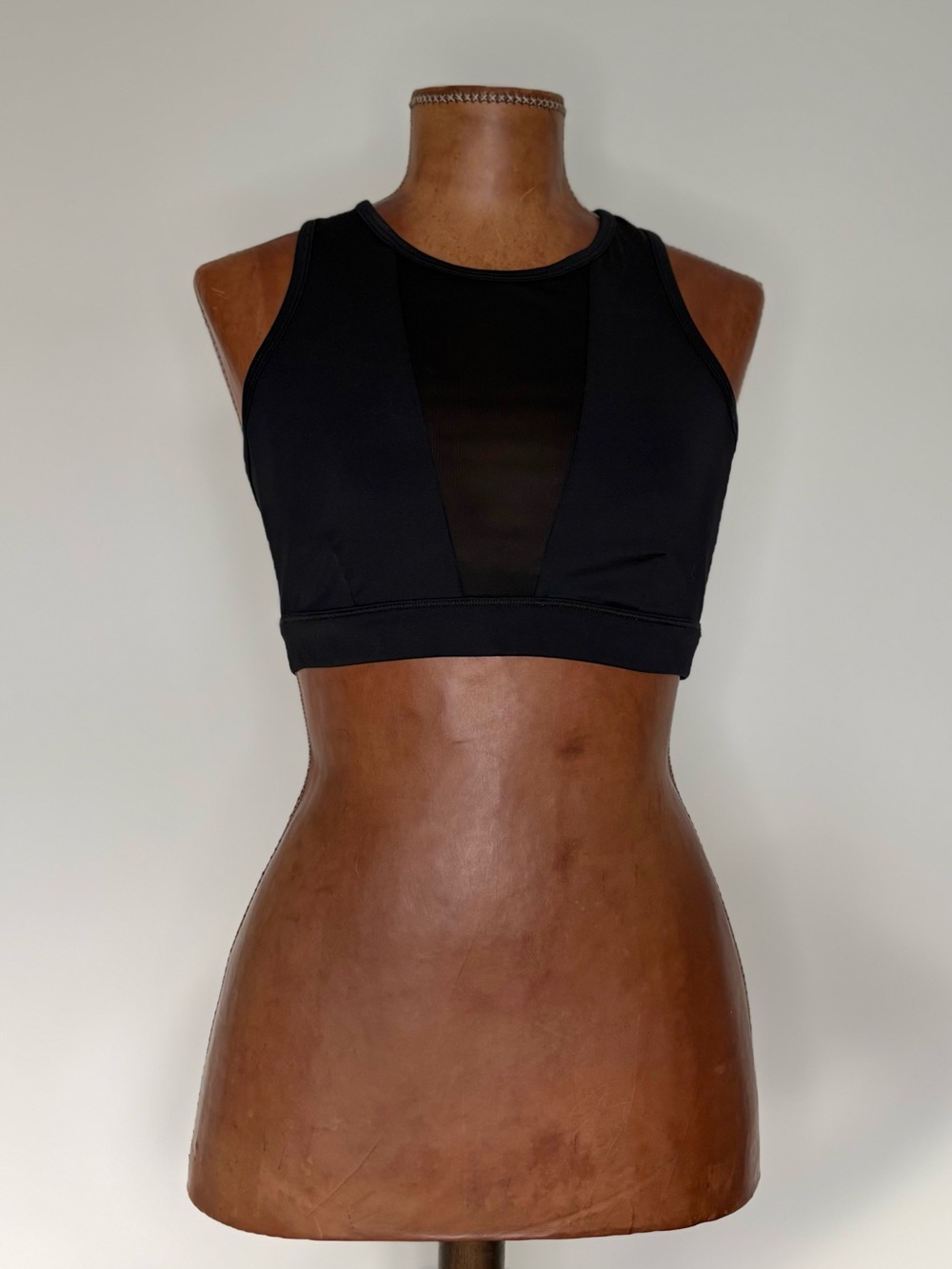 Good American Power Mesh Sports Bra in Black